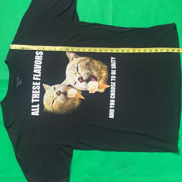 Walnut&39th All These Flavors and You Choose To Be Salty Cat Graphic T-Shirt XL - Picture 8 of 8